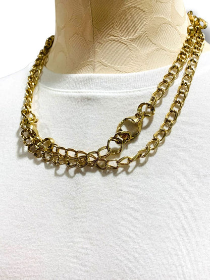 41" Goldtone Chunky Chain Necklace Lobster Clasp
