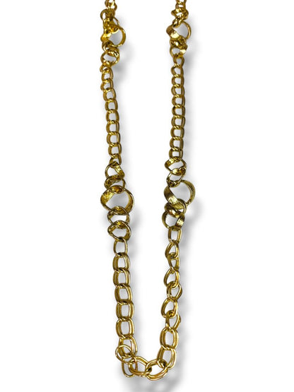 41" Goldtone Chunky Chain Necklace Lobster Clasp