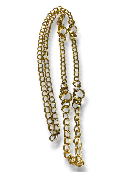41" Goldtone Chunky Chain Necklace Lobster Clasp