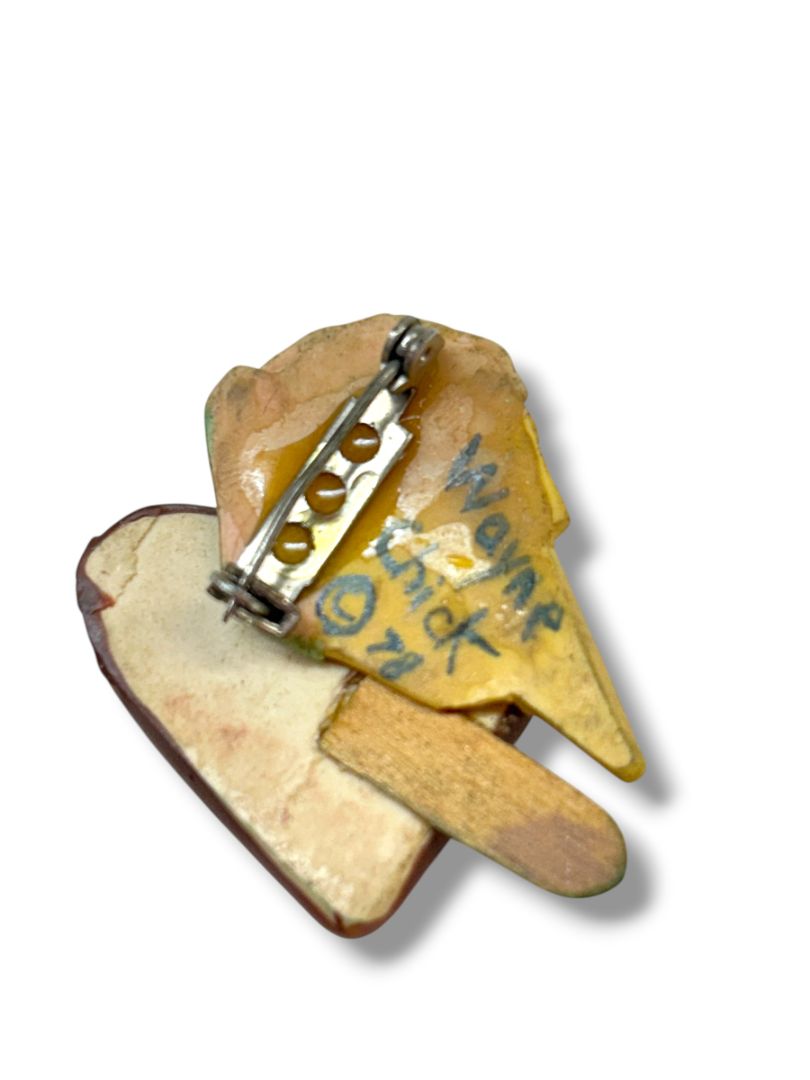 2 Resin Brooch Pin Teddy Bear Halloween 1.75" Popsicle Ice Cream 1.5"