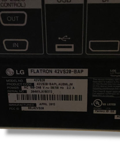 LG 42VS20-BAP 42" Commercial Grade Widescreen LCD Signage Display Monitor