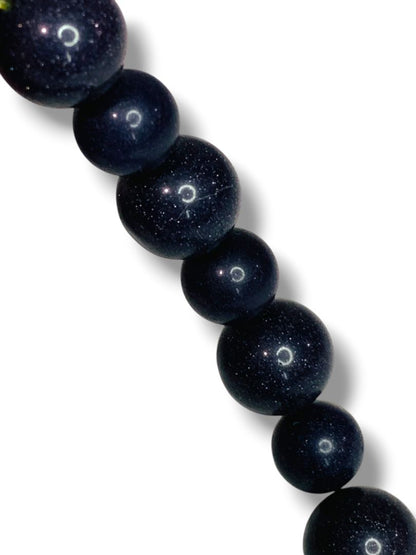 Sparkly Deep Purple Beaded Stretch Bracelet Stretchy
