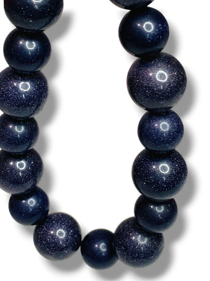 Sparkly Deep Purple Beaded Stretch Bracelet Stretchy
