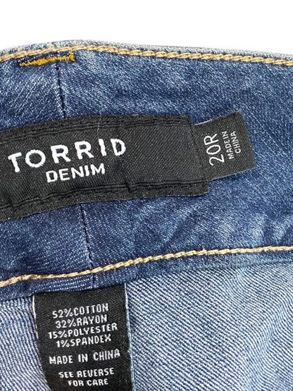 20R Torrid Denim Womens Plus Size Skinny Jeans Stretch Fabric