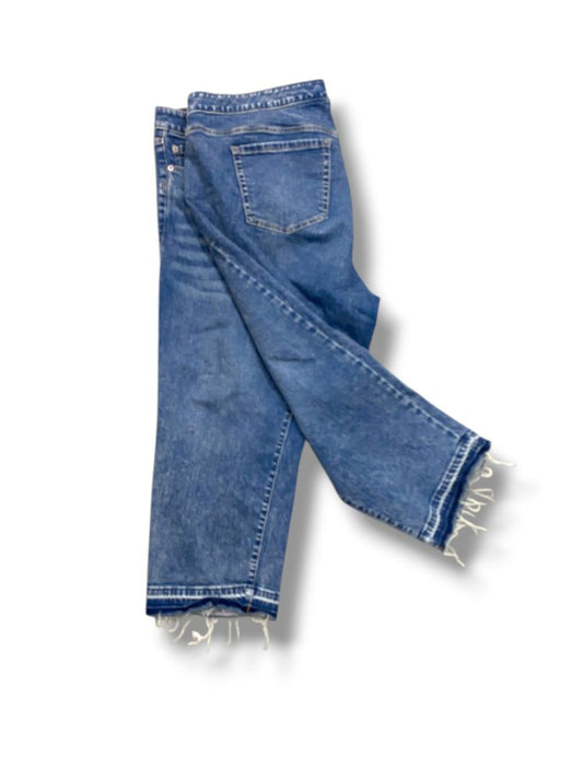 22 Torrid Womens Plus Size Raw Hem Jeans Perfect Boyfriend Ankle Crop Vintage Stretch