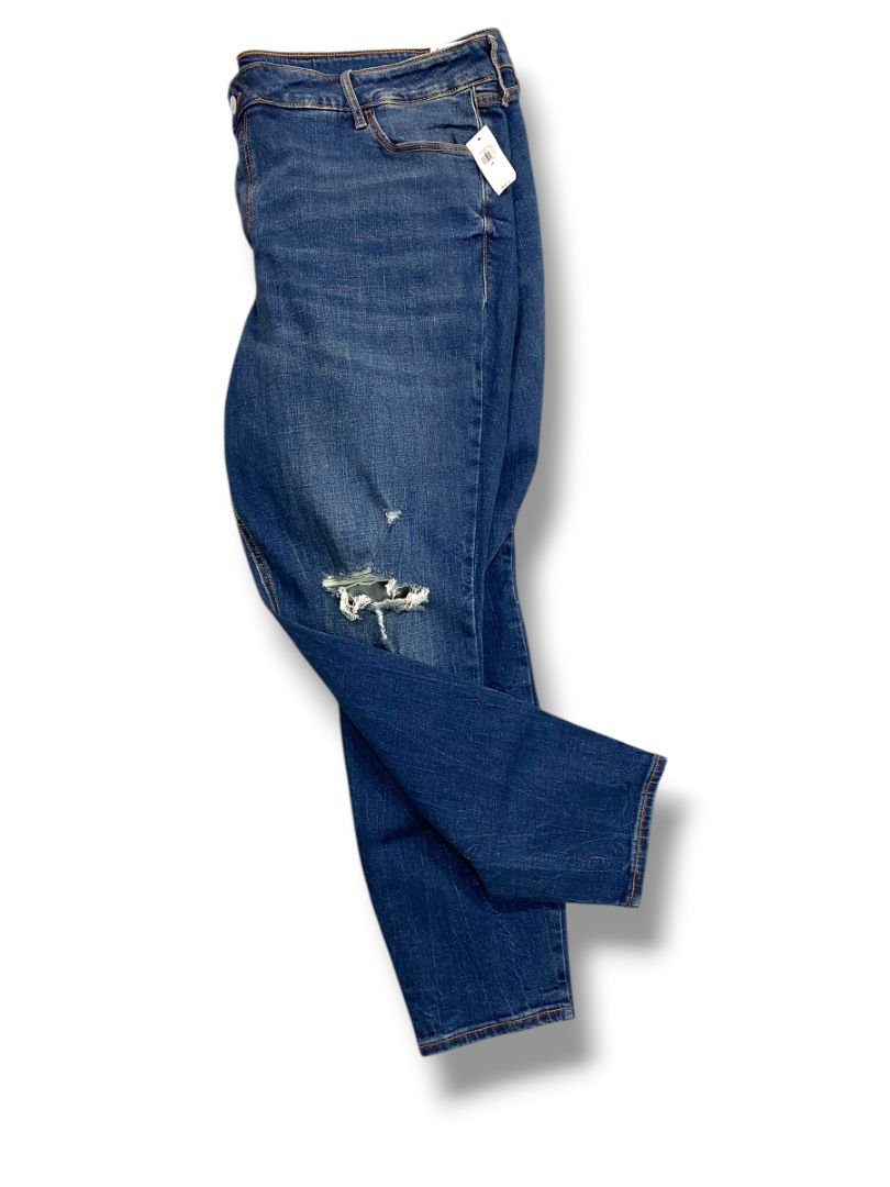 24 Old Navy Womens Plus Size New Distressed Jeans Rockstar Super Skinny Mid-Rise