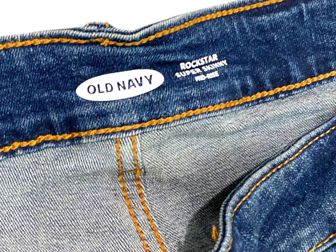 24 Old Navy Womens Plus Size New Distressed Jeans Rockstar Super Skinny Mid-Rise