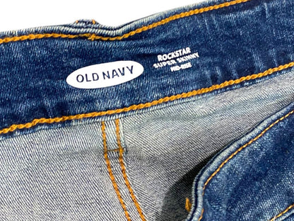 24 Old Navy Womens Plus Size New Distressed Jeans Rockstar Super Skinny Mid-Rise