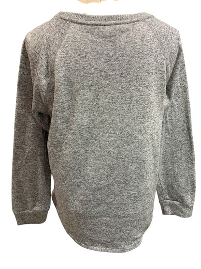Large Splendid Womens Lightweight Sweatshirt Gray Heathered