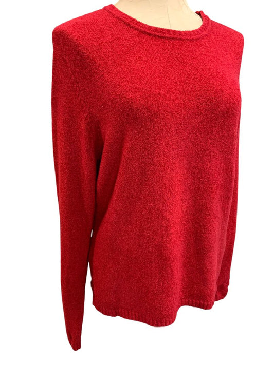 Size XL Talbots Womens Red Soft Pullover Crewneck Sweater