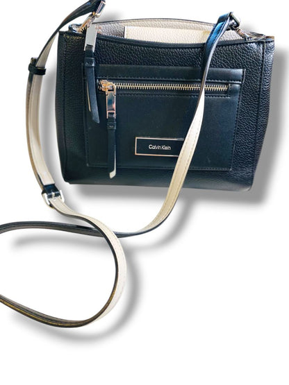 Calvin Klein Vegan Leather Bag Structured Crossbody Hadley Triple Compartment