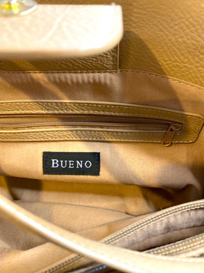 Bueno Woven Tote Handbag Multicolor Stripe Green Pink 9.5"h x 11"l