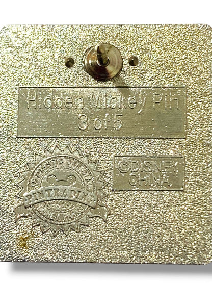 2010 Disney Trading Pin Hidden Mickey 3 of 5 Swan Hotel 1"