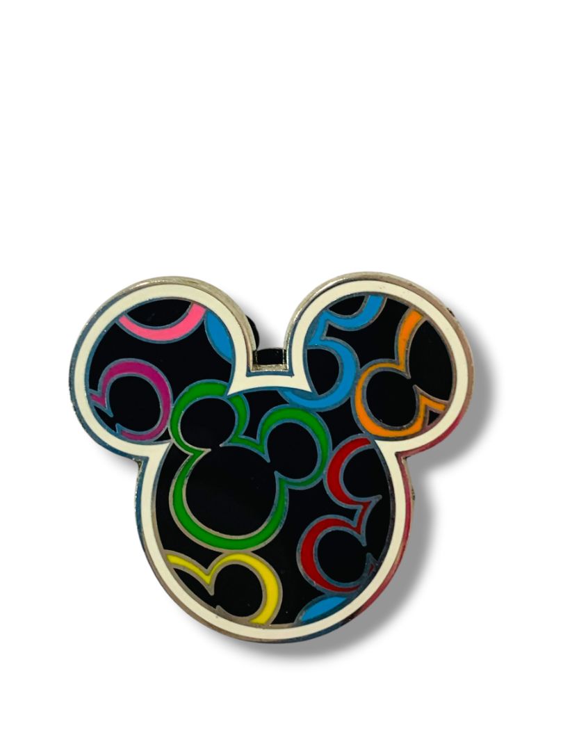 Disney Pin Trading Mickey Mouse Head Open Work Icons 1.5"