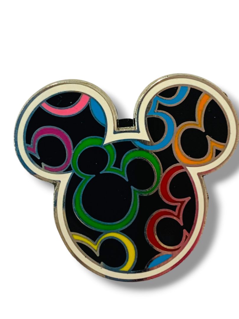 Disney Pin Trading Mickey Mouse Head Open Work Icons 1.5"