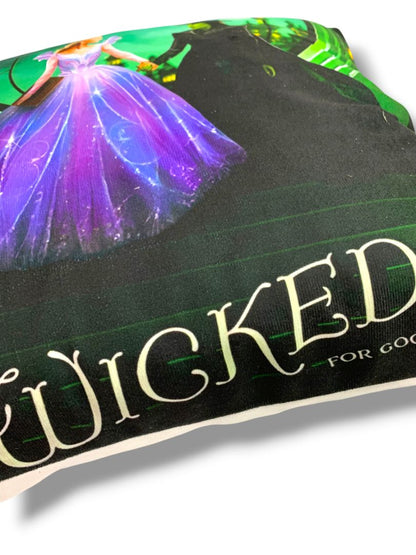 Wicked Glinda Elphaba Decorative Throw Pillow Elphaba 17" Square