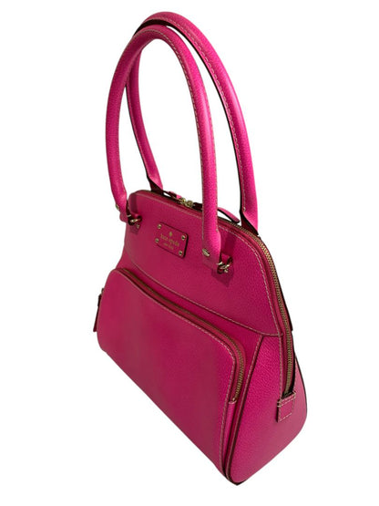 Kate Spade Maeda Wellesley Windsor Rolled Top Handle Satchel Hot Pink Excellent