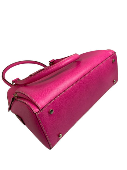 Kate Spade Maeda Wellesley Windsor Rolled Top Handle Satchel Hot Pink Excellent