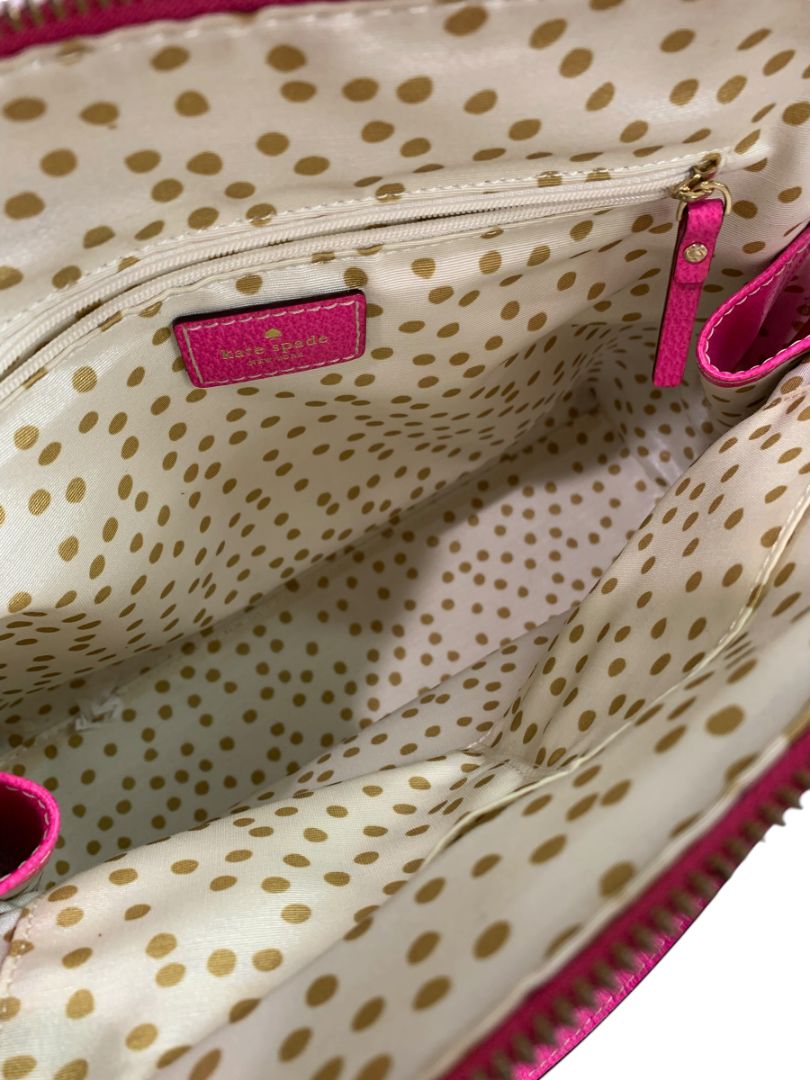 Kate Spade Maeda Wellesley Windsor Rolled Top Handle Satchel Hot Pink Excellent