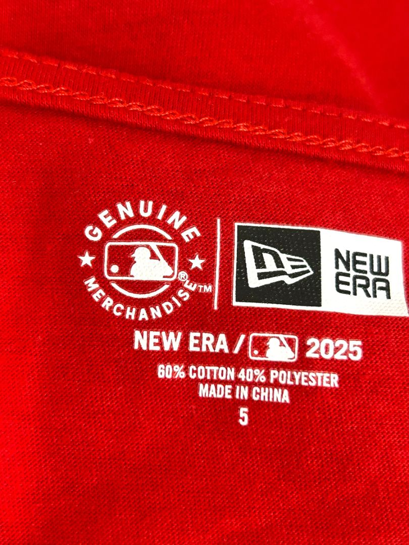 Size 5X New Era Womens Plus Size Red Tshirt Philadelphia Phillies