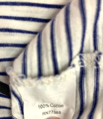 Size XS J.Crew Womens Blue White Striped Tshirt C'est Bon!
