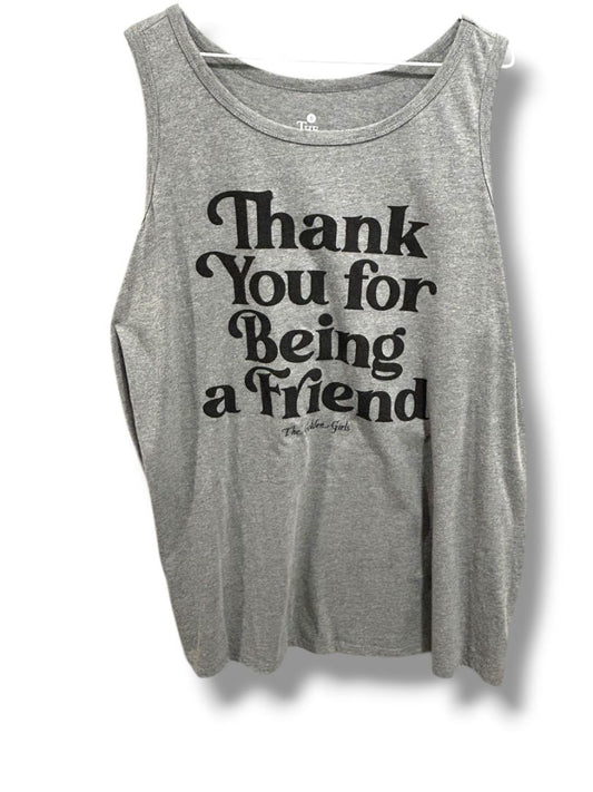 Size 5X The Golden Girls Womens Plus Size Tank Top Thank You for Being a Friend