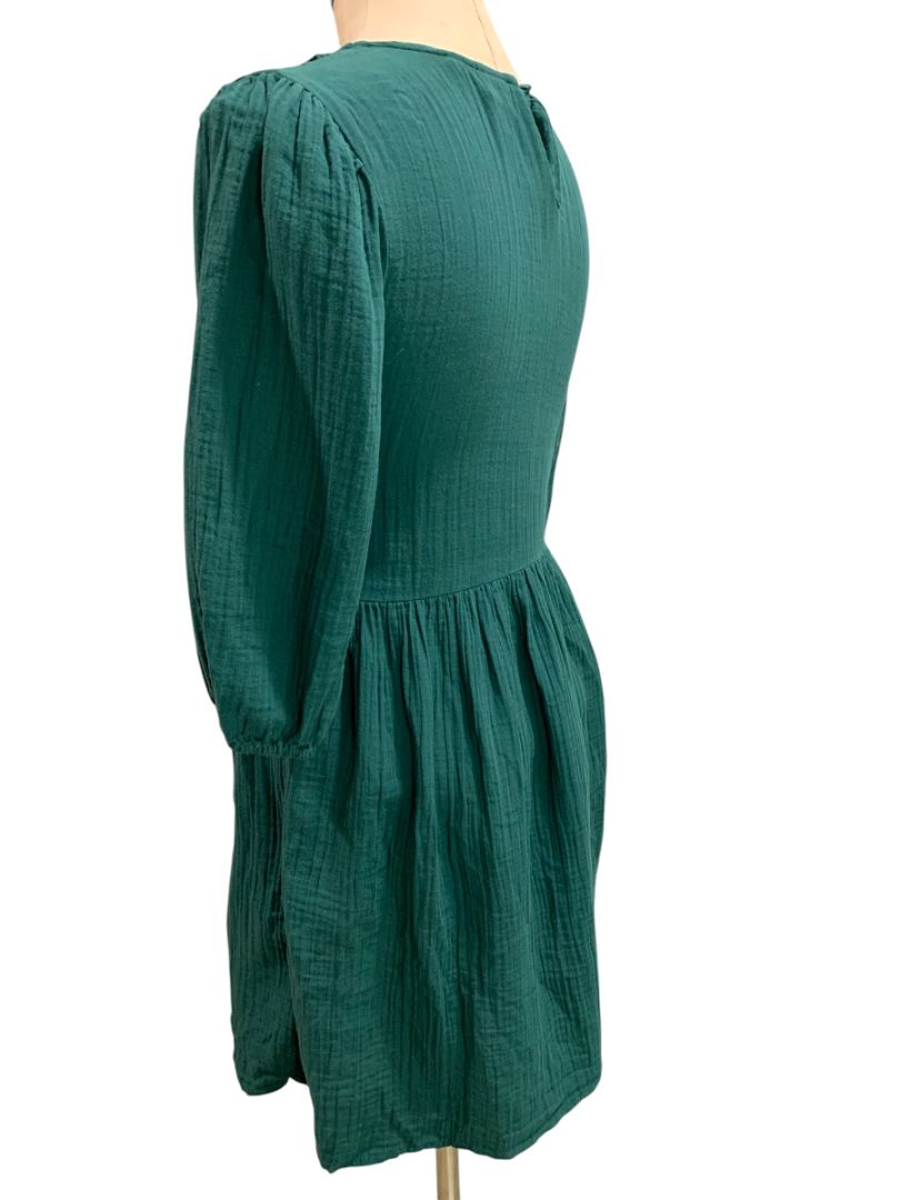 Size XXL Gap Kids Emerald Green Gauzy Dress Smocked Bodice