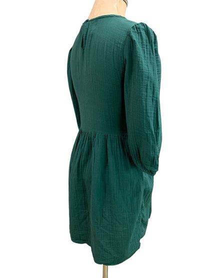 Size XXL Gap Kids Emerald Green Gauzy Dress Smocked Bodice