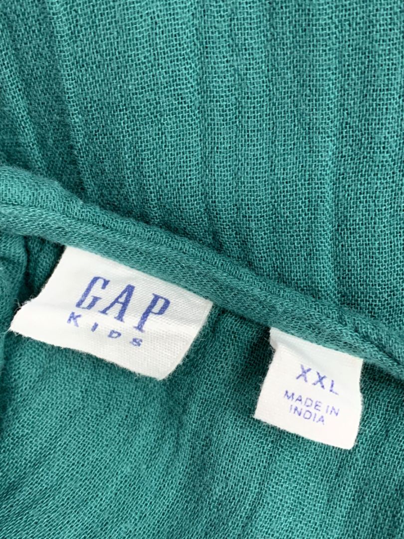 Size XXL Gap Kids Emerald Green Gauzy Dress Smocked Bodice