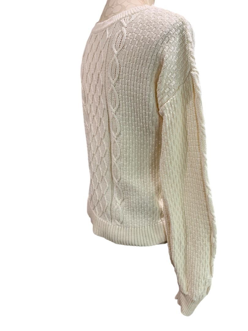 XXL Gap Kids Girls Knit Sweater Cotton Cream Ivory Color Long Sleeve