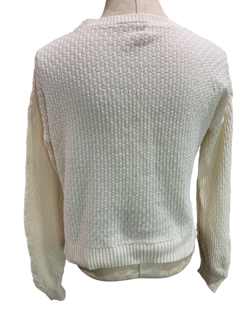 XXL Gap Kids Girls Knit Sweater Cotton Cream Ivory Color Long Sleeve