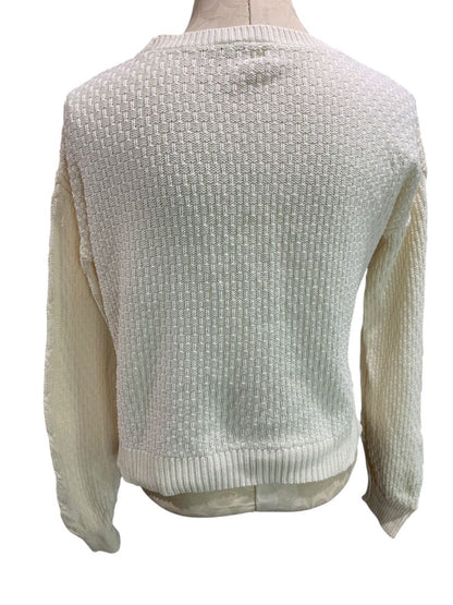 XXL Gap Kids Girls Knit Sweater Cotton Cream Ivory Color Long Sleeve