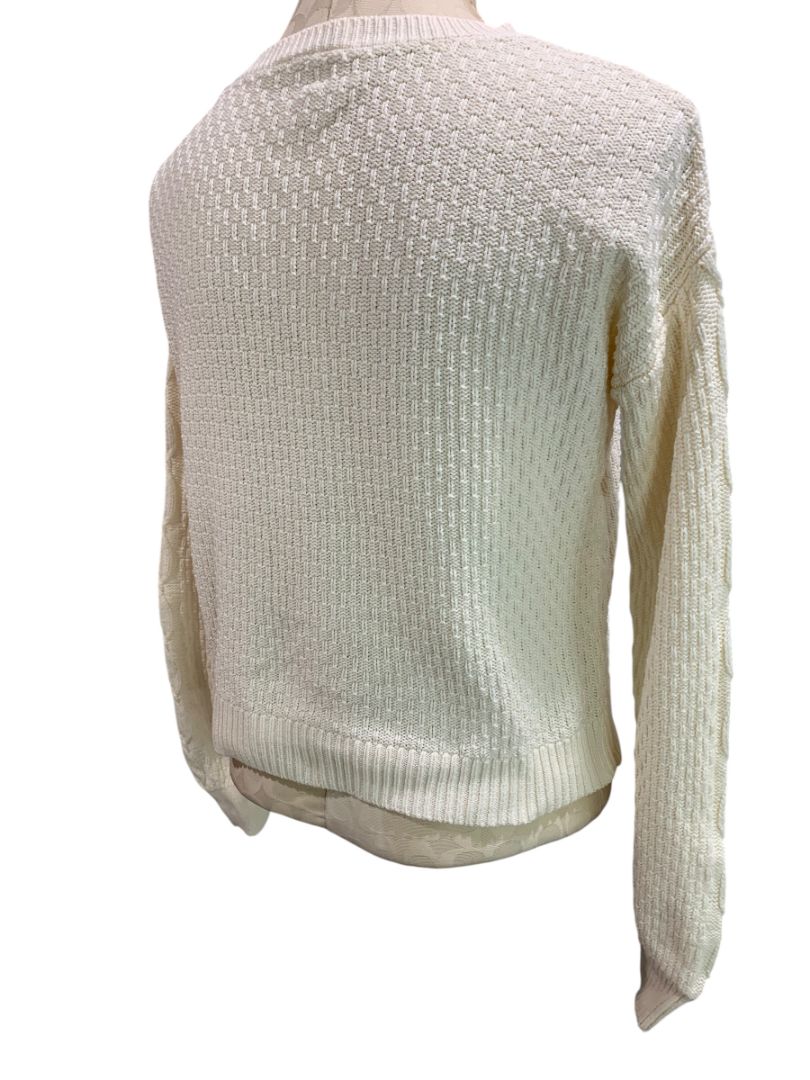 XXL Gap Kids Girls Knit Sweater Cotton Cream Ivory Color Long Sleeve