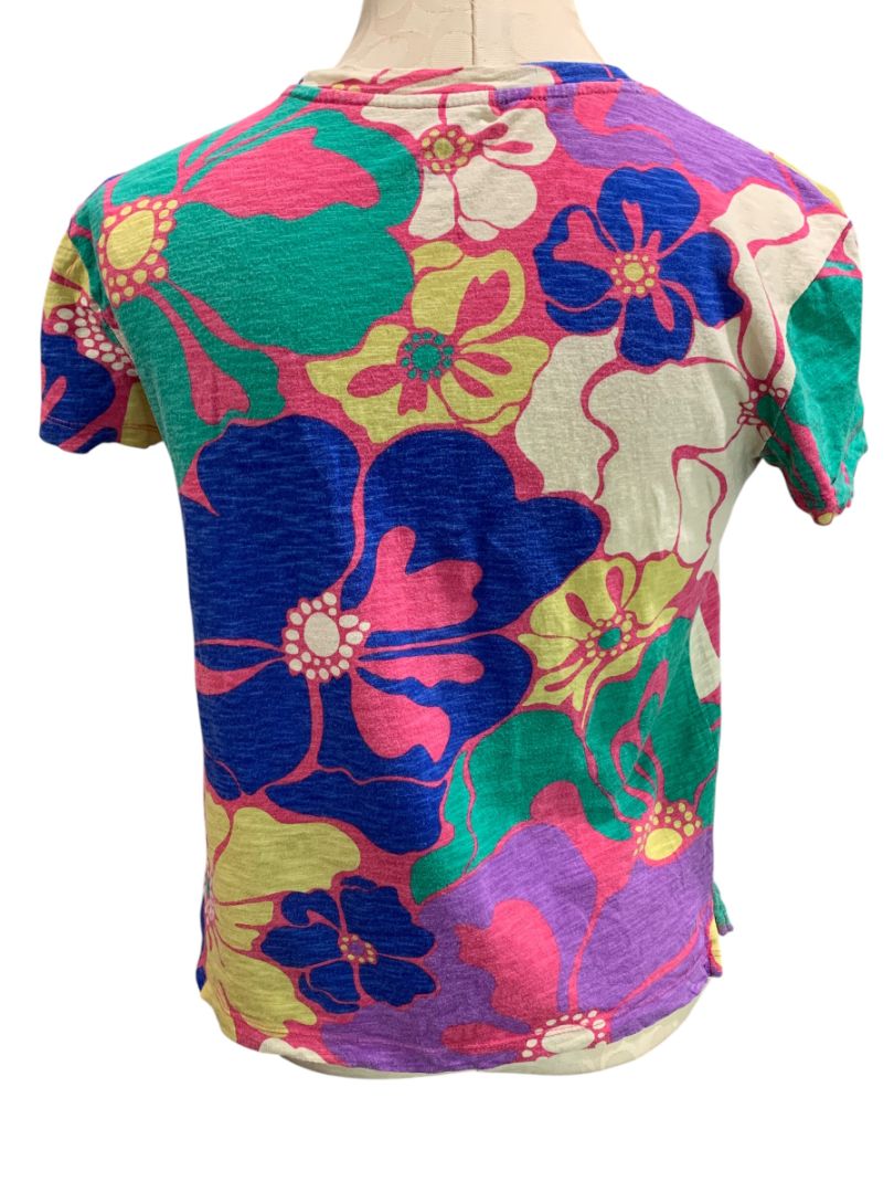 Size XXL Gap Kids Tropical Girls Retro Print Tshirt Short Sleeve Floral