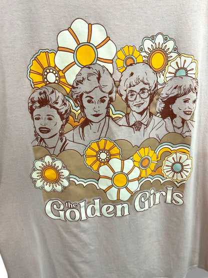 4X The Golden Girls Womens Plus Size Pink Tank Top Retro Graphic