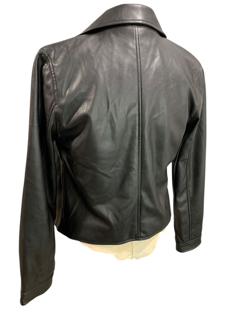 Size XXL Gap Kids New Vegan Leather Black Moto Style Jacket