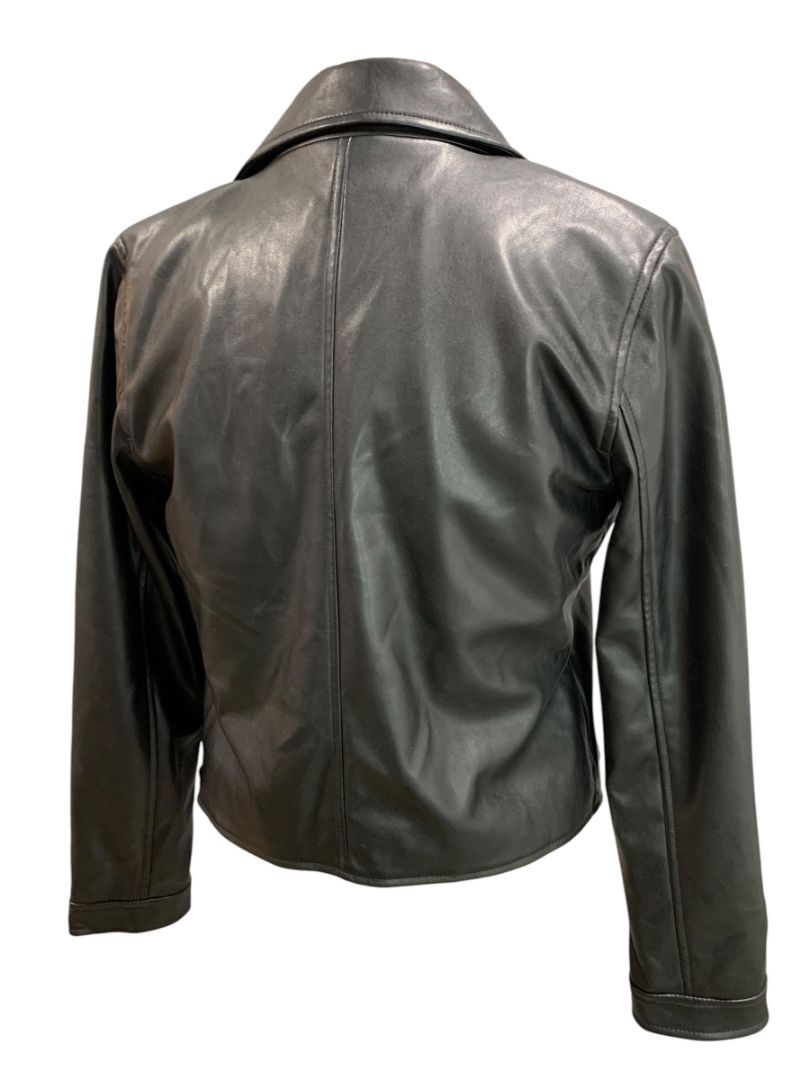 Size XXL Gap Kids New Vegan Leather Black Moto Style Jacket