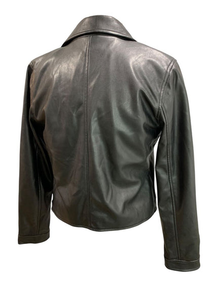 Size XXL Gap Kids New Vegan Leather Black Moto Style Jacket
