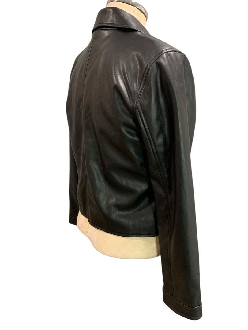 Size XXL Gap Kids New Vegan Leather Black Moto Style Jacket