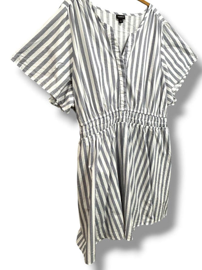 4X Torrid Womens Blue White Blue Stripe Summer Dress Plus Size Pockets