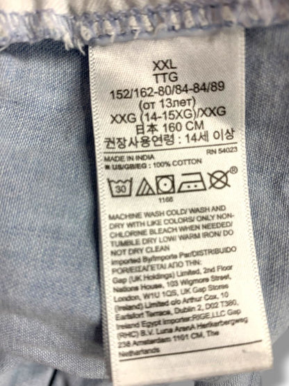 Size XXL Gap Kids Girls Pull On Jean Shorts Light Wash Denim