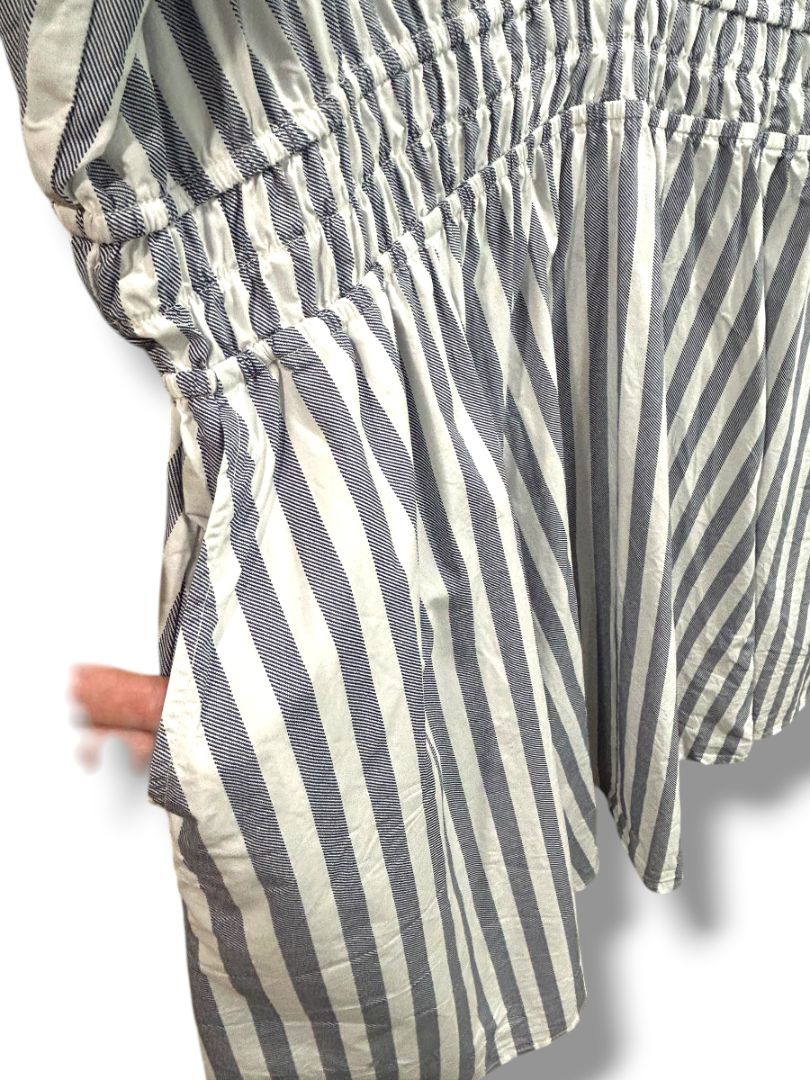 4X Torrid Womens Blue White Blue Stripe Summer Dress Plus Size Pockets