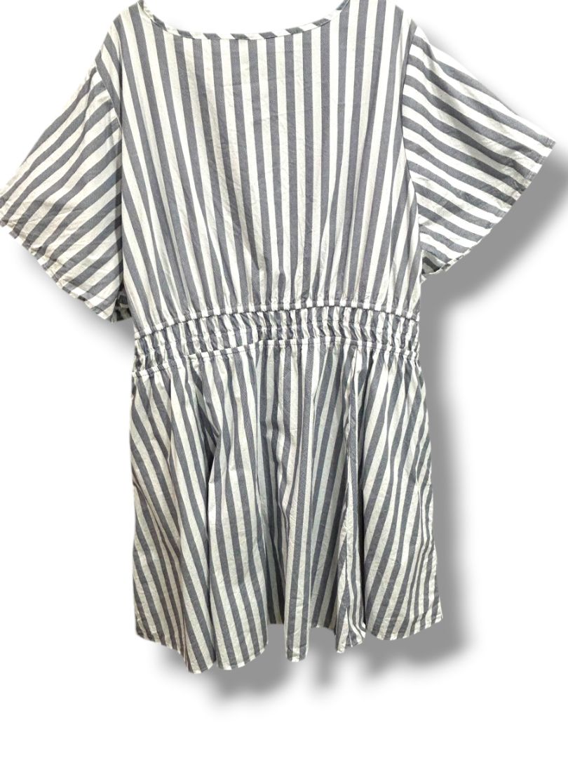 4X Torrid Womens Blue White Blue Stripe Summer Dress Plus Size Pockets