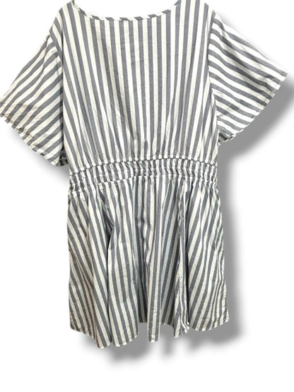 4X Torrid Womens Blue White Blue Stripe Summer Dress Plus Size Pockets