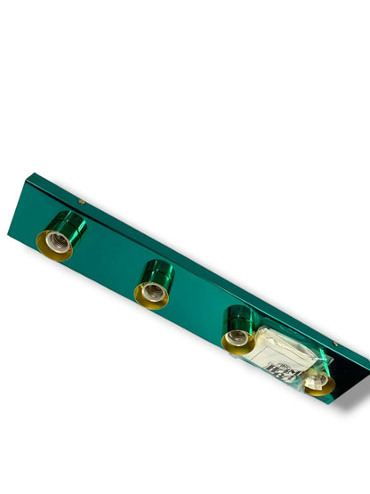 Hampton Bay Broadway Vanity Hardwired Wall Mount 5 Light Fixture Teal
