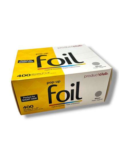 Product Club Pop-Up Foil 400 Count Box Silver 5" x 8" Salon New