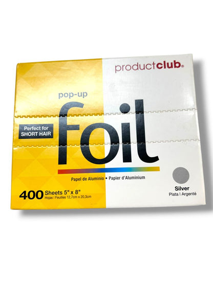 Product Club Pop-Up Foil 400 Count Box Silver 5" x 8" Salon New