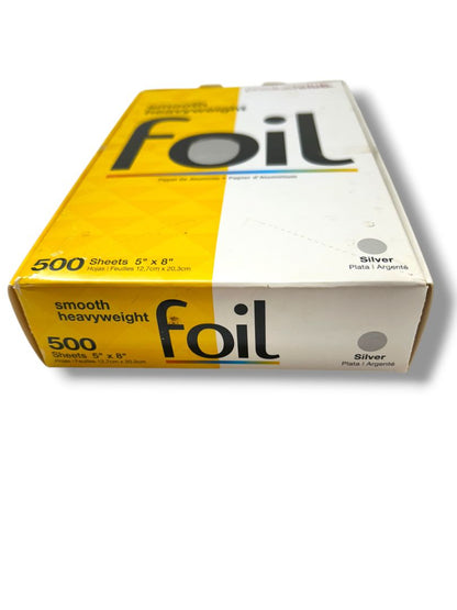 Product Club Smooth Heavyweight Foil 500 Count Box Silver 5" x 8" Salon New