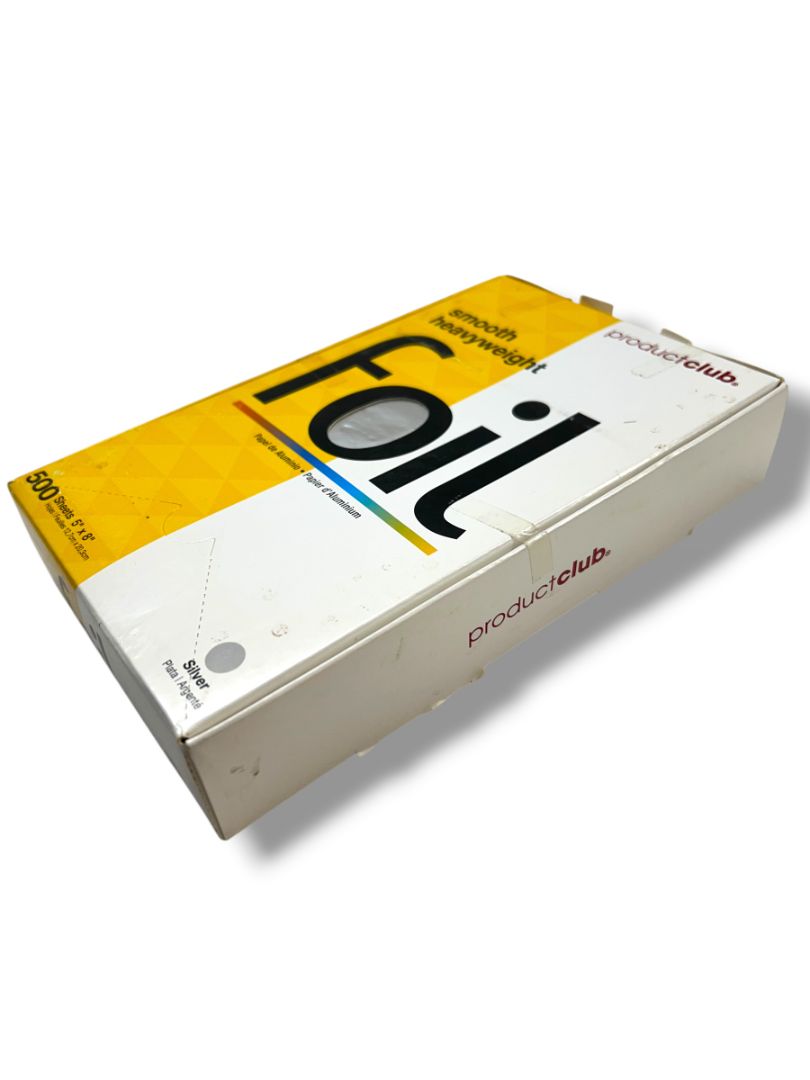 Product Club Smooth Heavyweight Foil 500 Count Box Silver 5" x 8" Salon New