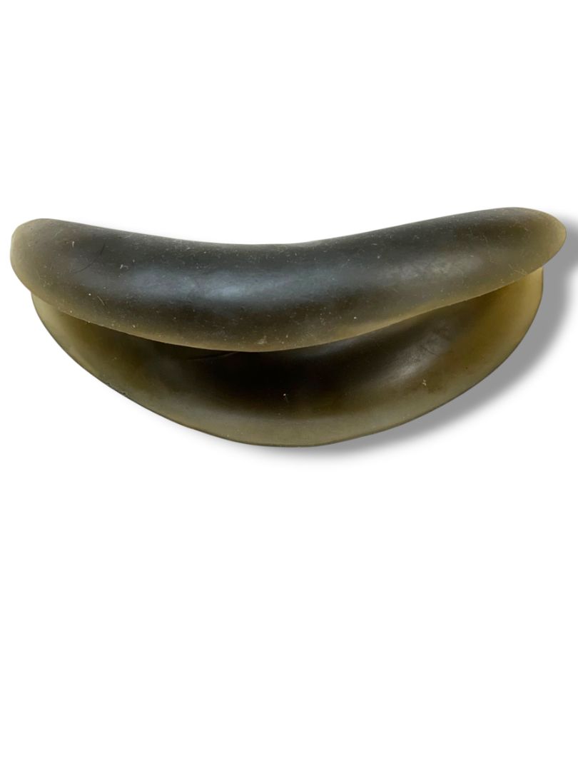 Salon Shampoo Bowl Neck Rest Brown Rubbery Crescent Shape